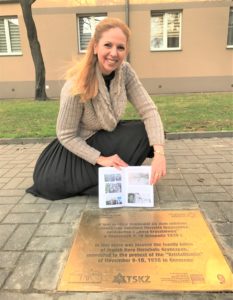 7 Golden tabliczka concerning the war, here Grynszpan, kristallnacht